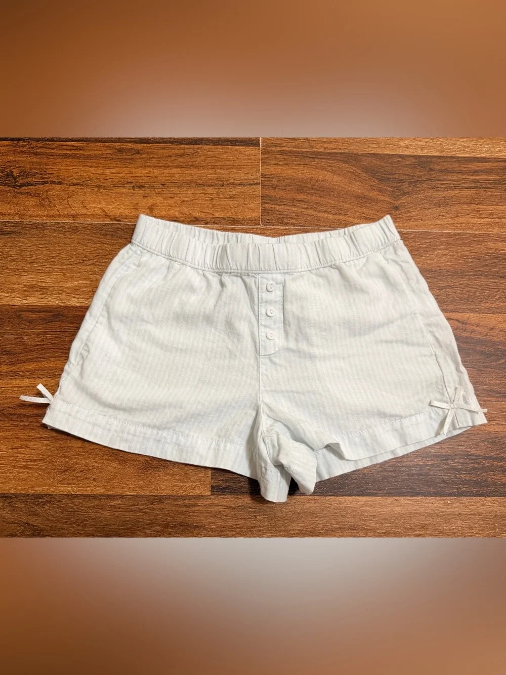 Old Navy White Girls' Elastic Waist Button-Front Skort